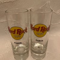 Чашки за шот Hard Rock Café Paris 2 бр Pair of Shot Glasses HRC Paris, снимка 2 - Колекции - 44131374