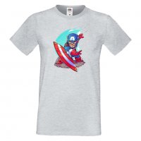 Мъжка тениска Marvel Captain America Игра,Изненада,Подарък,Геймър,, снимка 1 - Тениски - 36790439