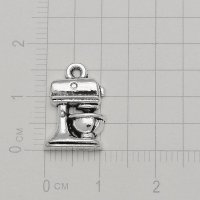 Метален елемент кухненски миксер - сребро скрапбук декупаж, снимка 1 - Други - 43252746