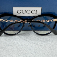 Gucci диоптрични рамки.прозрачни слънчеви,очила за компютър, снимка 10 - Слънчеви и диоптрични очила - 44866481