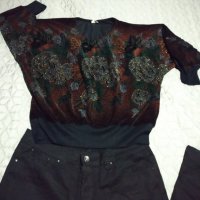 Пролетна блуза с прилеп ръкав, снимка 3 - Блузи с дълъг ръкав и пуловери - 32287575