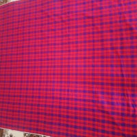 Памучен кариран плат червено и синьо, снимка 4 - Други - 40543104