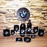 Подарък за фен на BMW (БМВ)-Ръчно декорирана бутилка