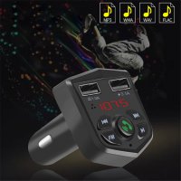 Kebidu Bluetooth FM трансмитер и ВОЛТМЕТЪР, 2 USB зарядни за GSM Bluetooth Car Kit 830E, снимка 4 - Аксесоари и консумативи - 28544502