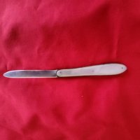 Антикварен сребърен джобен нож 1887г., снимка 2 - Колекции - 40286419