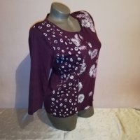 Дамска  блуза Signature р-р М, памук , снимка 5 - Блузи с дълъг ръкав и пуловери - 27437949