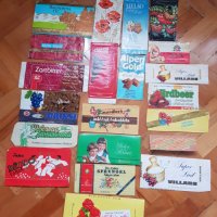 Ретро опаковки от шоколади -166 броя, снимка 1 - Други ценни предмети - 32877136