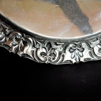 Сребърна чиния, Сребърно плато, Сребро 835, Гръцко сребро, снимка 4 - Антикварни и старинни предмети - 32421540
