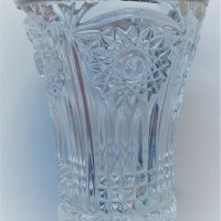 Кристална ваза, сребърен кант, снимка 1 - Други стоки за дома - 35346678