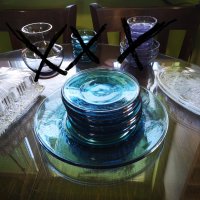 НРБ Домашна посуда - чинии, сервизи, купички. Цветно стъкло, снимка 16 - Сервизи - 43367344