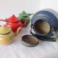стари чайници и медна кофа, чайник, снимка 2 - Декорация за дома - 28924519