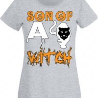 Дамска тениска Son Of A Witch 2,Halloween,Хелоуин,Празник,Забавление,Изненада,Обичаи,, снимка 5 - Тениски - 38138219