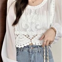 Елегантни блузи, Бяла блуза, Бежова блуза, Дамска копринена блуза, снимка 1 - Блузи с дълъг ръкав и пуловери - 43250160