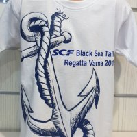 Нова детска тениска с трансферен печат Котва, Морска, снимка 1 - Детски тениски и потници - 28462467
