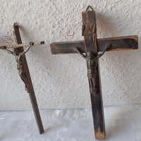 Стар кръст, религия, 4 бр, разпятие, снимка 7 - Антикварни и старинни предмети - 34872334