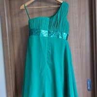 зелена рокля, снимка 2 - Рокли - 40619360