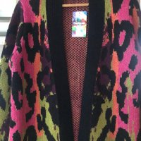 Жилетка Desigual в ярки цветове, снимка 5 - Блузи с дълъг ръкав и пуловери - 35090593