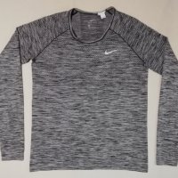 Nike DRI-FIT Knit оригинална блуза L Найк спорт фланелка фитнес, снимка 1 - Спортни екипи - 32586749