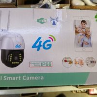 Безжична 4G камера 2MP FULL-HD работи с SIM СИМ карта интернет, мобилни данни от тел операторите LED, снимка 5 - HD камери - 35433454