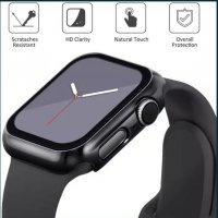 Протектор за часовник Apple Watch 6 SE 5 4 40mm 44mm + стъклен 3D 5D, снимка 4 - Аксесоари за Apple - 37896478