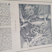 Прекрасна антикварна немска картинна библия , снимка 8 - Антикварни и старинни предмети - 39105262