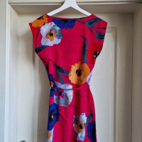Billie&Blossom нова червена рокля на цветя, снимка 4 - Рокли - 44877097