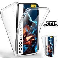 Прозрачен 360° Градуса Кейс за Xiaomi Poco X5 | X5 Pro | X4 Pro 5G | X3 NFC | X3 Pro | X3, снимка 3 - Калъфи, кейсове - 40826604