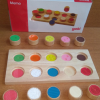 GOKI MEMО Дървен сортер по метод Монтесори за сензорика и сетивност дървени играчки, снимка 9 - Образователни игри - 36449890