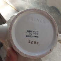 Английски порцелан чайник позлата роза маркировка, снимка 5 - Антикварни и старинни предмети - 43542463