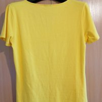 Дамска жълта блуза , снимка 4 - Тениски - 37326228