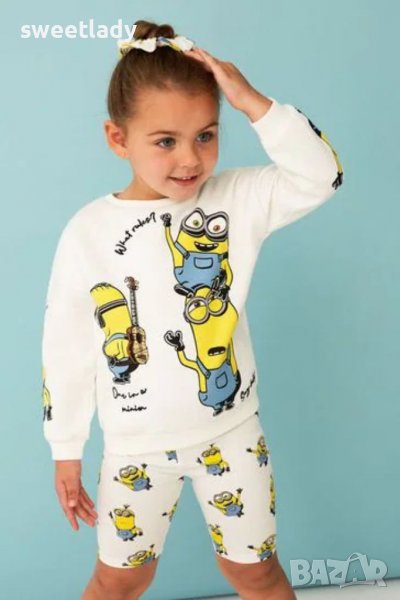Супер моден комплект за момиче Миньони, снимка 1