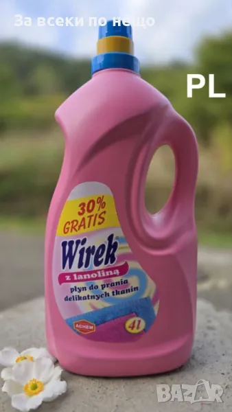 WIREK Гел за пране на деликатни тъкани с ЛАНОЛИН  4л., снимка 1
