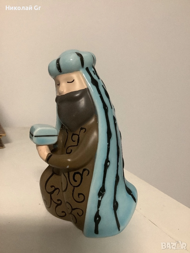 Фигурка порцелан  височина 10 см Мюсюлманин, снимка 1