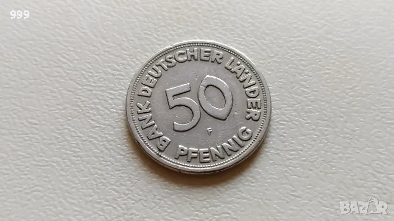 50 пфенига 1949 F - Германия, снимка 1