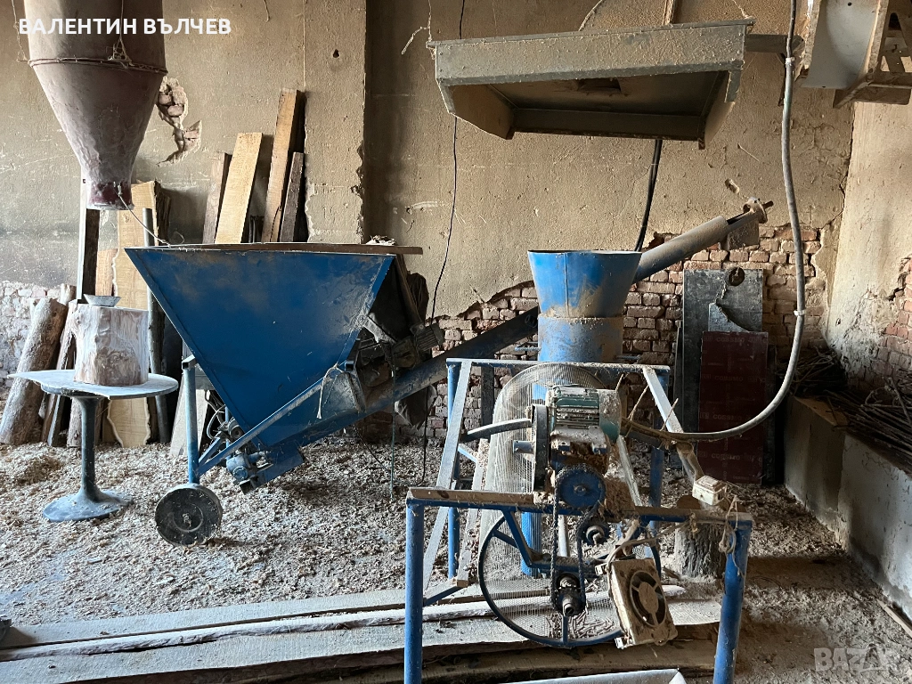 Линия за производство на пелети и гранулиране на фураж, снимка 1