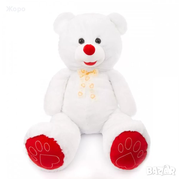 Плюшено бяло мече 120сm-46085, снимка 1