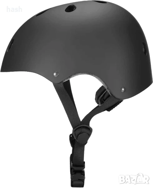 Каска Zamelux без светлина за скутер, черна, р-р Л, снимка 1