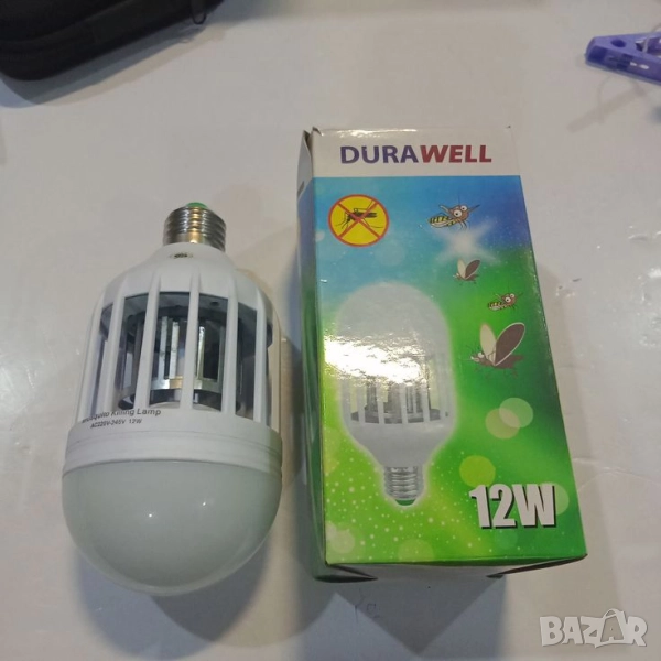 LED крушка против комари с адаптор за стена, снимка 1