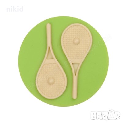 Хилки хилка за Тенис федербал Бадминтон силиконов молд форма декорация торта фондан шоколад и др., снимка 1