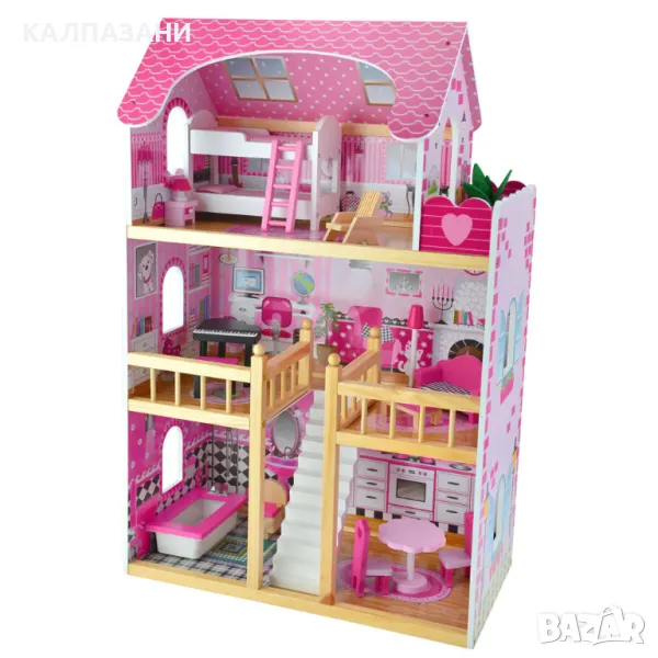 Wooden Дървена Къща за Кукли Stela 59x33x90см. TL44004C, снимка 1