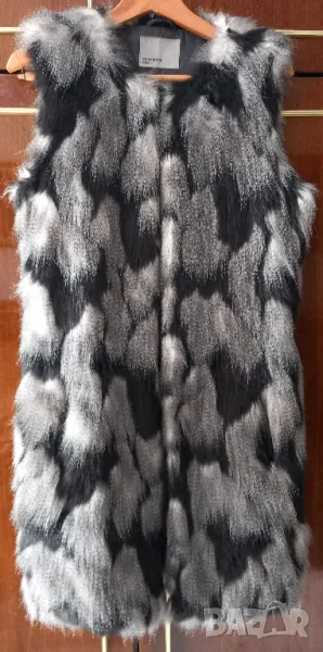 дълъг еко - кожен елек, снимка 1