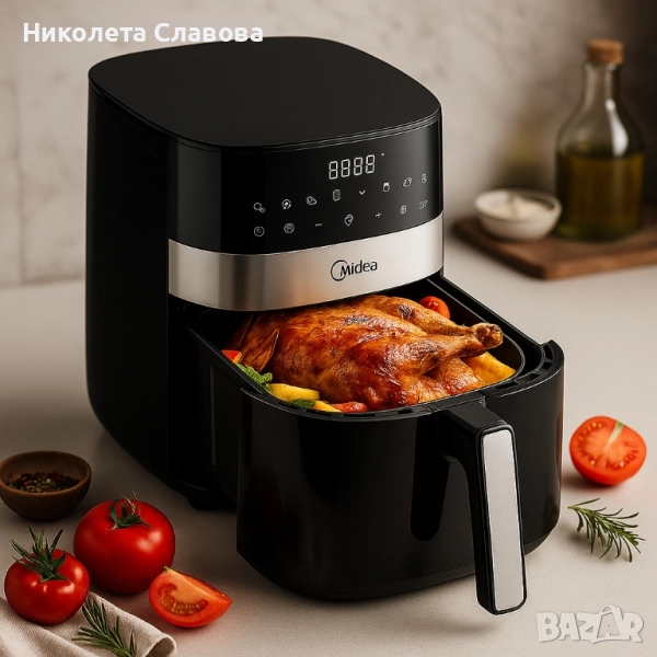 Еър фрайър Midea MF-CN65E2 - За готвене с горещ въздух, снимка 1