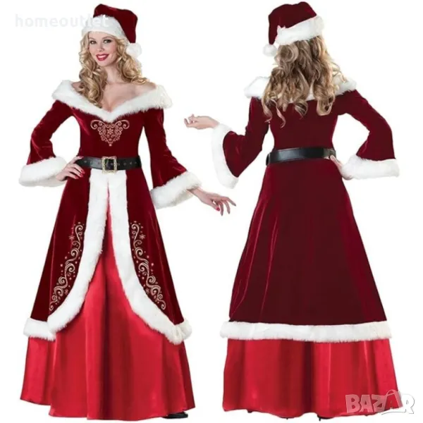 ПРОМОЦИЯ Коледна рокля с шапка, р-р ХЛ WFFZCS46-XL, снимка 1