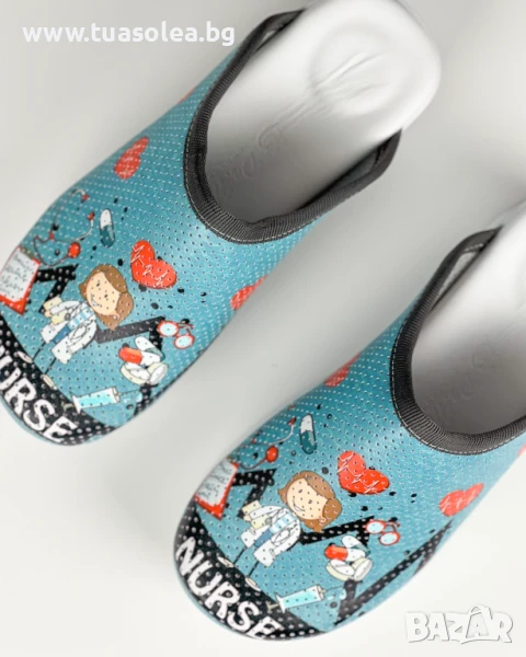 🥁 Намаление - Дамско анатомично медицинско сабо на платформа | Марка Tuasolea, снимка 1