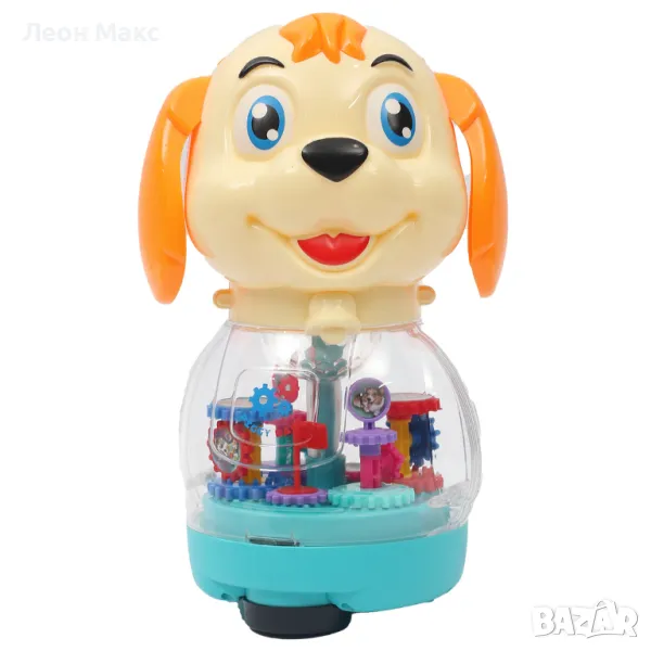 Куче музикално прозрачно, свети и се върти, снимка 1