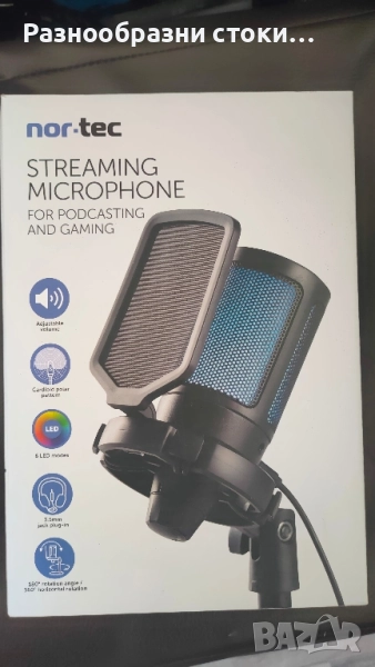 Nor-Tec микрофон за стрийминг, снимка 1