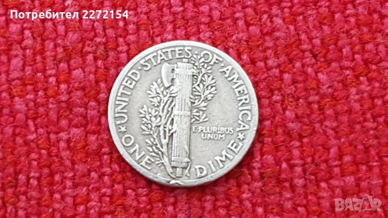 Сребърна монета дайм 1936, снимка 1