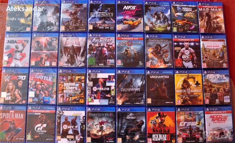 ps4 ps3 Списък GTA minecraft mortal knack ufc kill lego nba god , снимка 1