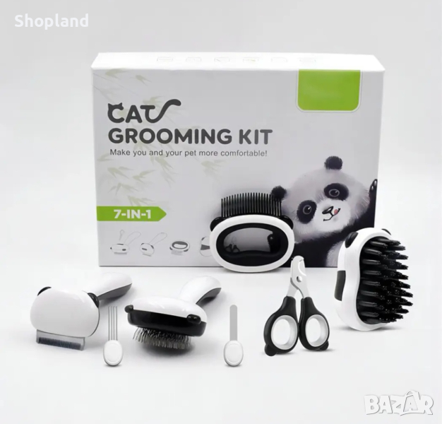 Комплект инструменти за поддържане на козината на домашни любимци 7в1, снимка 1