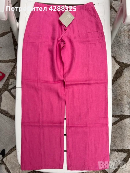50% Намаление Дамски Ленен панталон 36, снимка 1